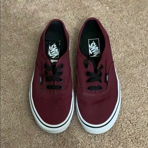 Maroon Vans